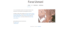 Desktop Screenshot of farazusmani.com